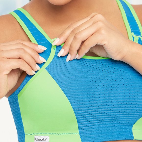 Set of 3! 42B Glamorise SPORT Bra (CUSTOM CONTROL) HIGH IMPACT ORANGE NEW - Picture 8 of 11